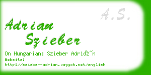 adrian szieber business card